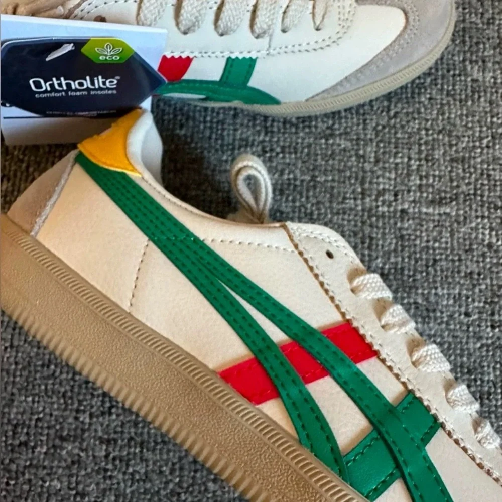 Onitsuka Tiger Tokuten White Beige Red Green - Picture 6 of 7